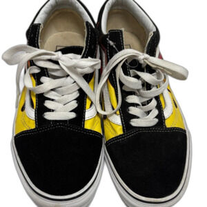 Vans Black and Yellow Classic Sneakers